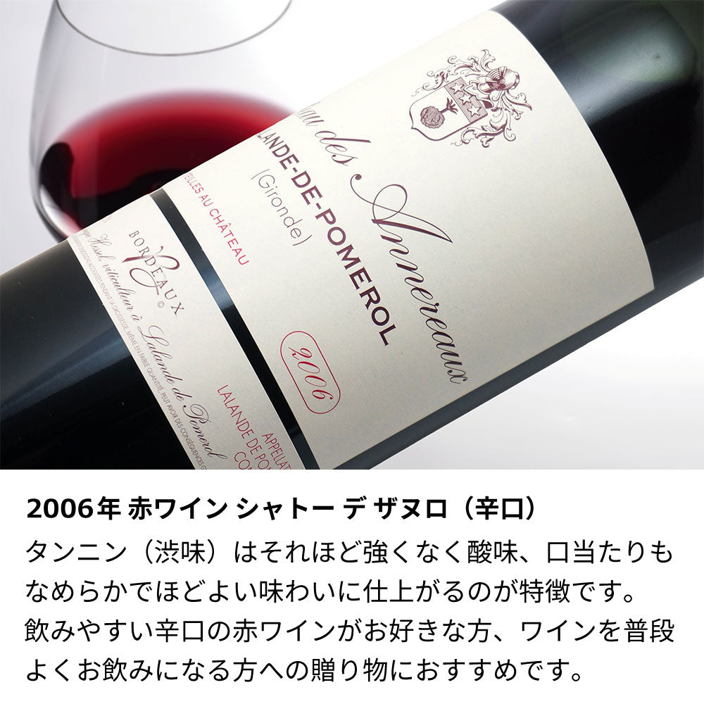 2006年 結婚記念年 / 誕生日 生まれ年ワイン 名前 似顔絵の彫刻 木箱入 平成18年