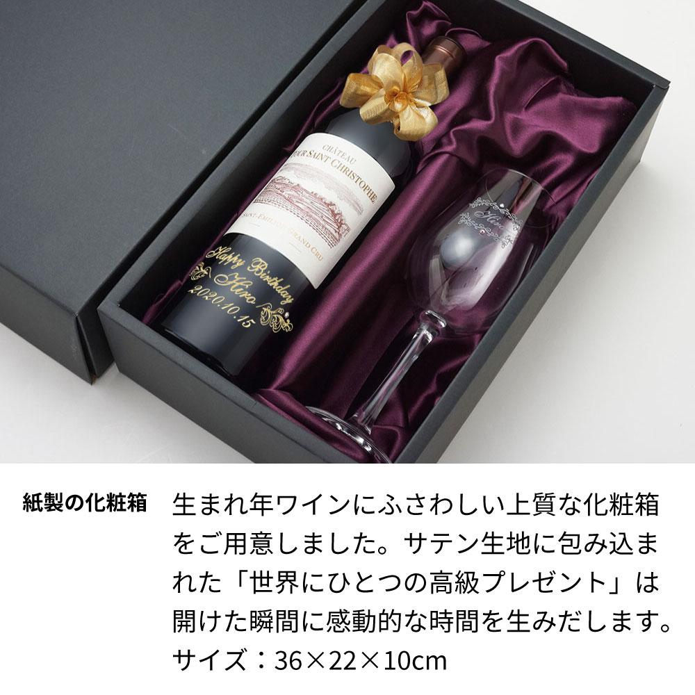 2003年 生まれ年ワイン グラスのセット 名前入り彫刻のお酒 平成15年