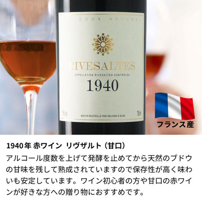 1940年 生まれ年ワイン 名前入り彫刻のお酒【木箱入】昭和15年