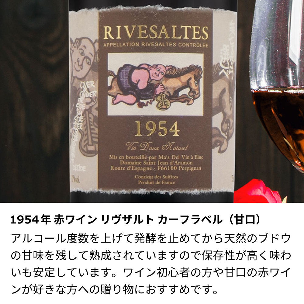 70歳 古希祝い 1954年 生まれ年ワイン グラスのセット 名前入り彫刻のお酒 昭和29年