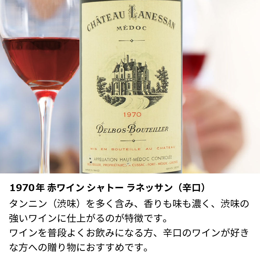 1970年 生まれ年ワイン 名前入り彫刻のお酒【木箱入】昭和45年 辛口