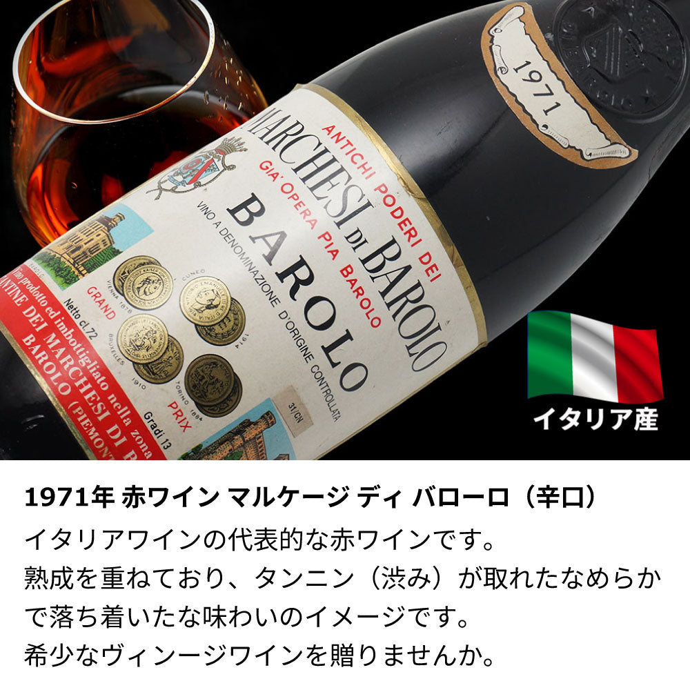 1971年 生まれ年ワイン ペアグラスのセット 名前入り彫刻のお酒 昭和46年