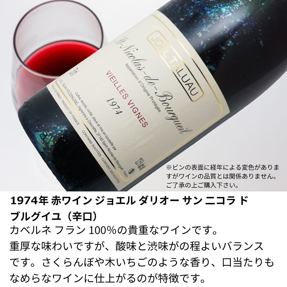 1974年 生まれ年ワイン 名前入り彫刻のお酒【木箱入】昭和49年