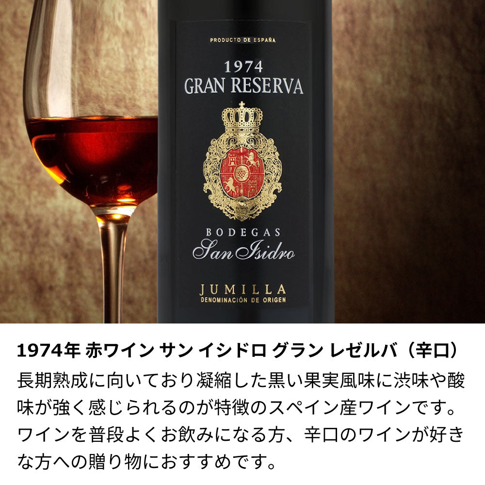 1974年 生まれ年ワイン ペアグラスのセット 名前入り彫刻のお酒 昭和49年 辛口/甘口