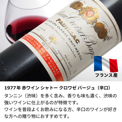 1977年 生まれ年ワイン 名前入り彫刻のお酒【木箱入】昭和52年
