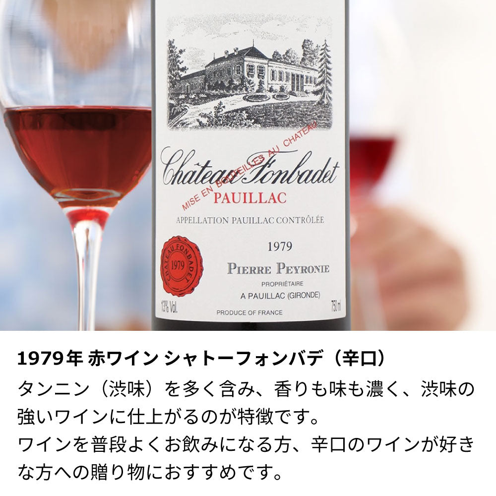 1979年 生まれ年ワイン グラスのセット 名前入り彫刻のお酒 昭和54年