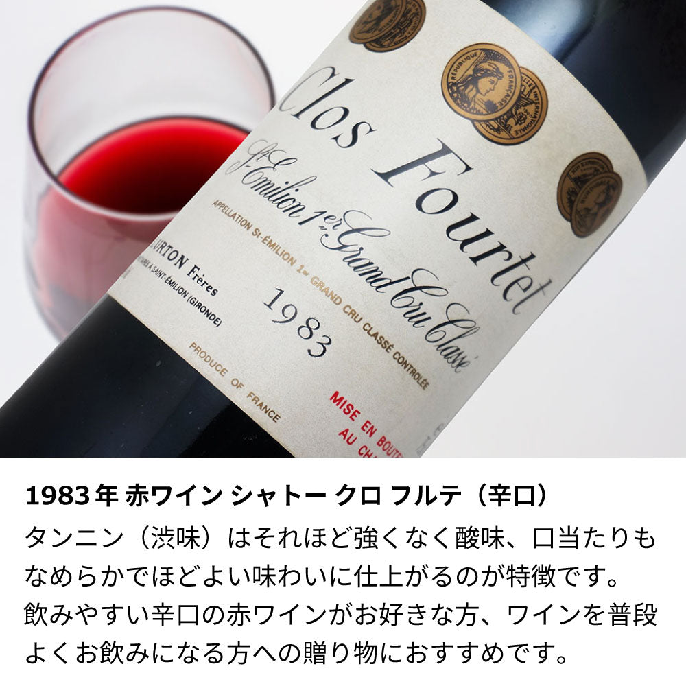 1983年 生まれ年ワイン 着物付 侍 昭和58年