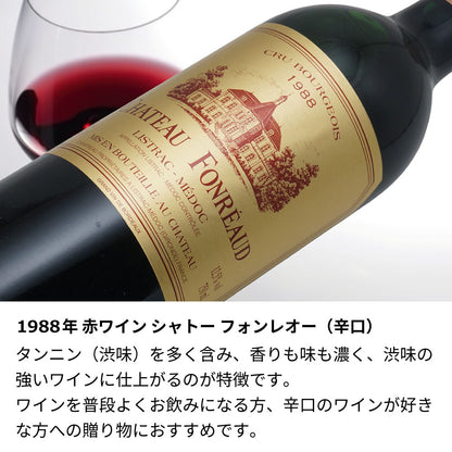 1988年 生まれ年ワイン ペアグラスのセット 名前入り彫刻のお酒 昭和63年