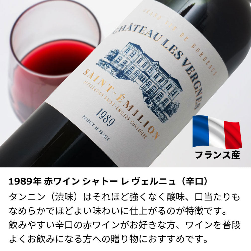 1989年 生まれ年ワイン ペアグラスのセット 名前入り彫刻のお酒 昭和64年/平成元年