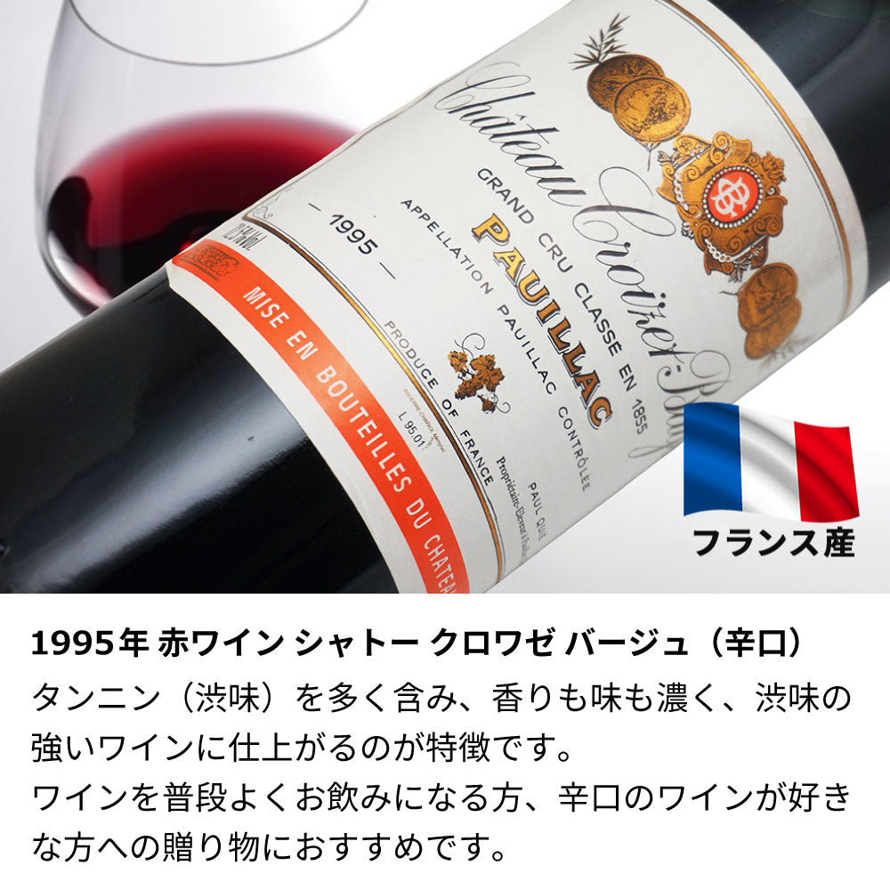 1995年(当たり年) 生まれ年ワイン グラスのセット 名前入り彫刻のお酒 平成7年