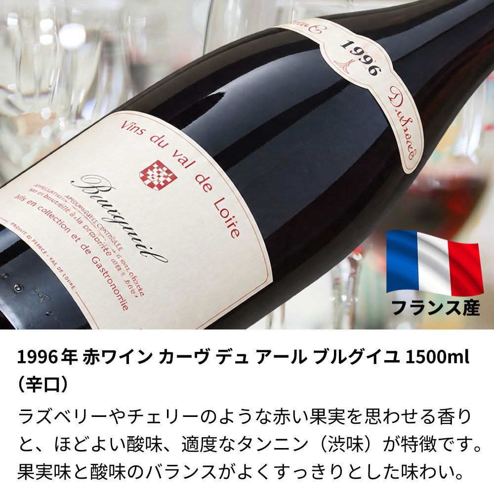 1996年 生まれ年ワイン 名前入り彫刻のお酒 1500ml【木箱入】平成8年 マグナム