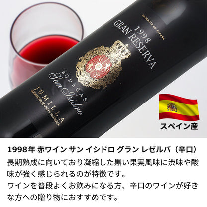 1998年 生まれ年ワイン 名前入り彫刻のお酒【木箱入】平成10年
