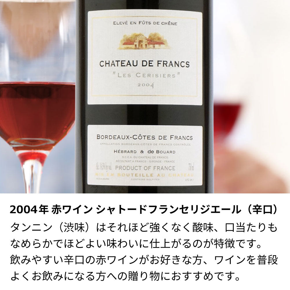 2004年 結婚記念年 / 誕生日 生まれ年ワイン 名前 似顔絵の彫刻 木箱入 平成16年 令和6年 20歳