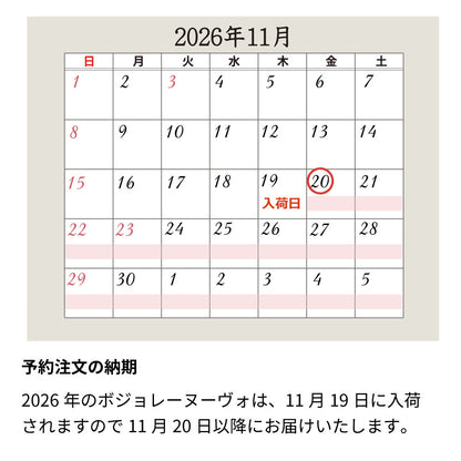 《予約注文:11月20日以降納品》2026年 生まれ年ワイン ボジョレー ヌーヴォ 令和8年 木箱入