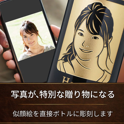 似顔絵ワインの説明1