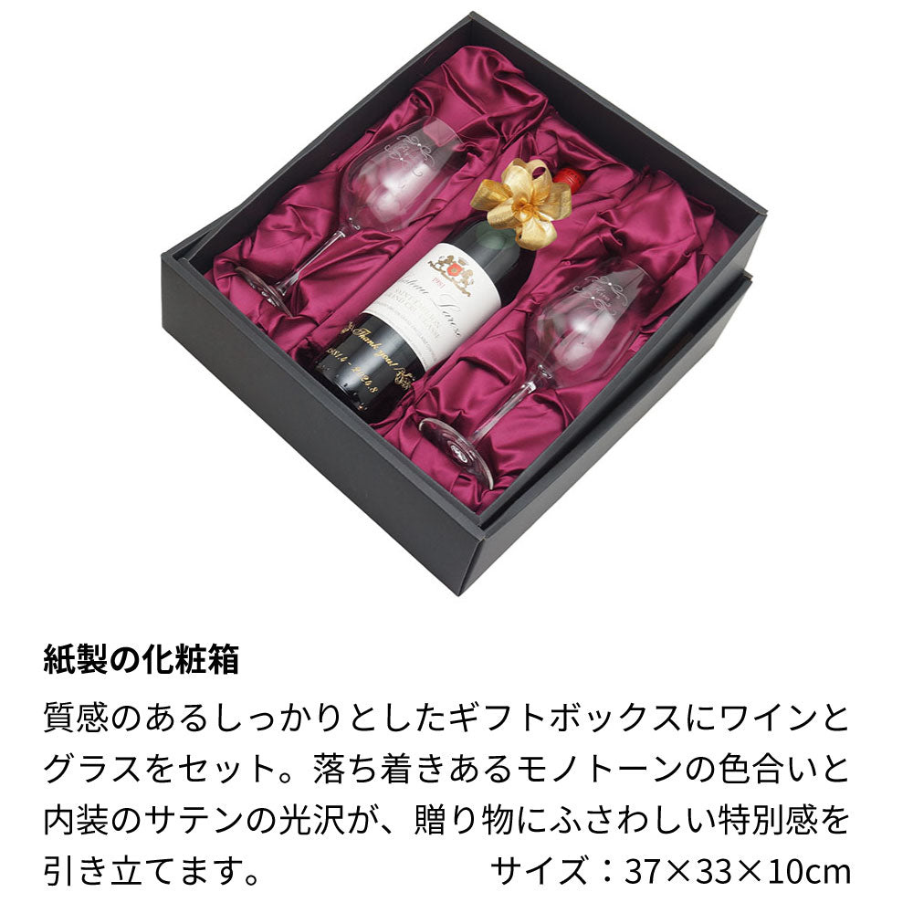 2005年 生まれ年ワイン ペアグラスのセット 名前入り彫刻のお酒 平成17年 20歳