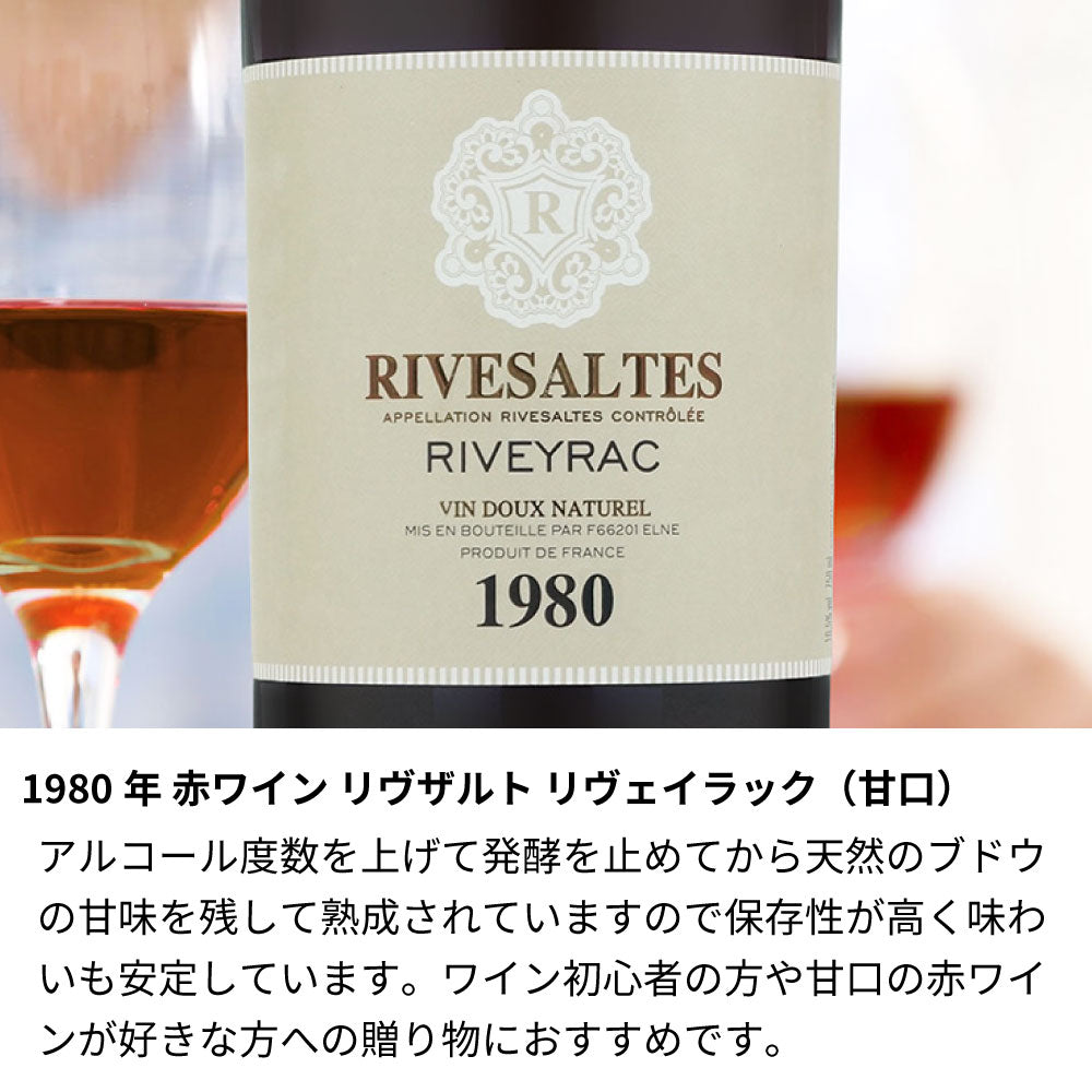 1980年 結婚記念年のワイン 似顔絵付き【木箱入】昭和55年
