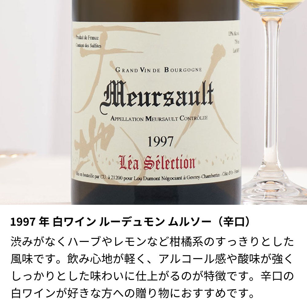 1997年 生まれ年ワイン【当日発送】彫刻なし ギフト袋入り 平成9年