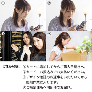 名入れ彫刻 ワイン/バースデーケーキ/ラインストーン装飾 - 誕生日