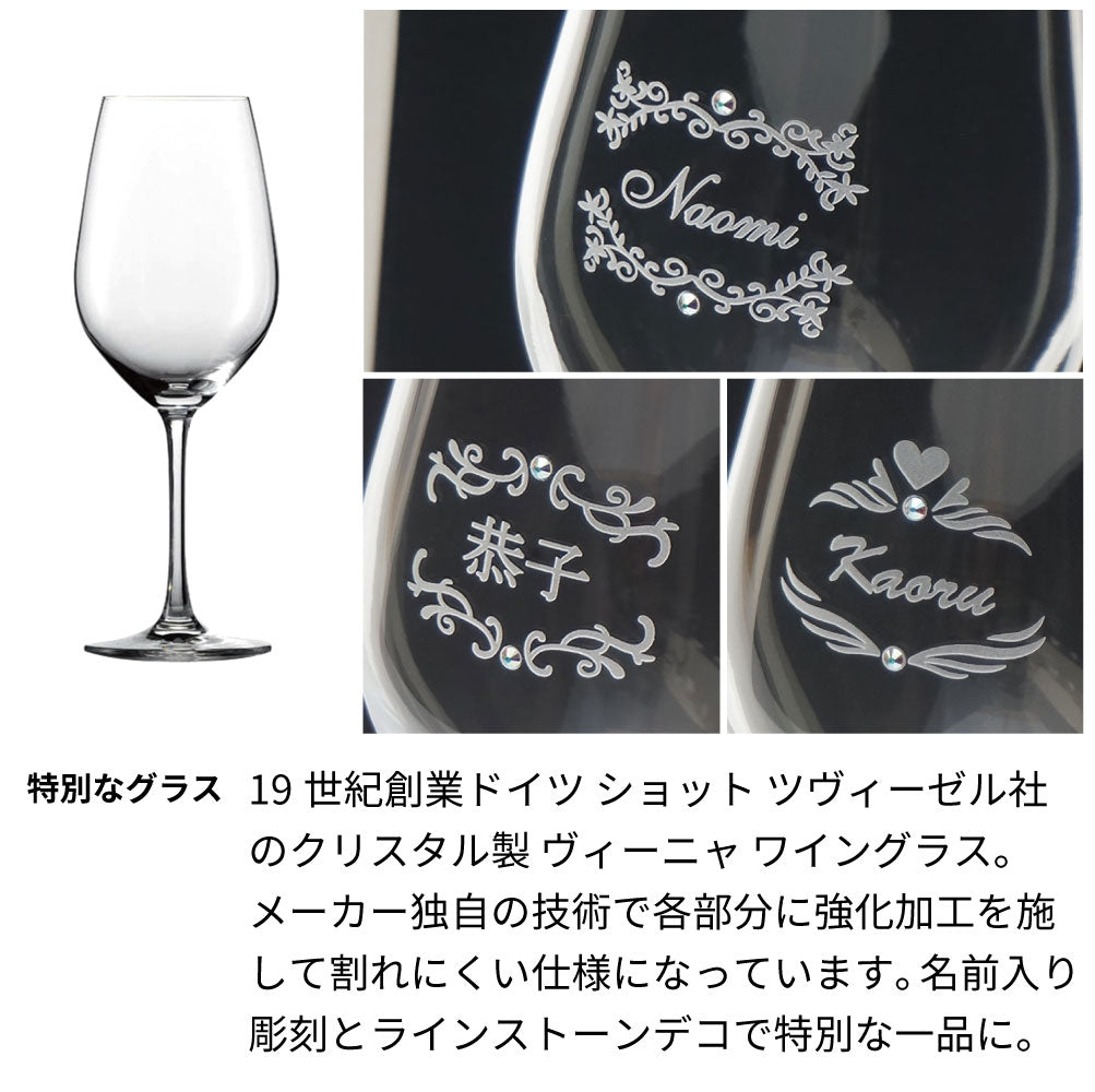 2013年 生まれ年ワイン グラスのセット 名前入り彫刻のお酒 平成25年
